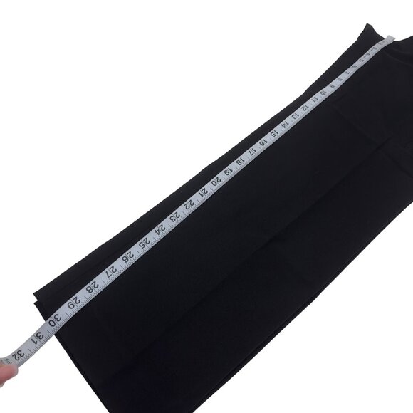 Chicos Womens Black Straight Leg Pull On Pants Size US 14R Stretch Rayon Blend - Picture 7 of 11